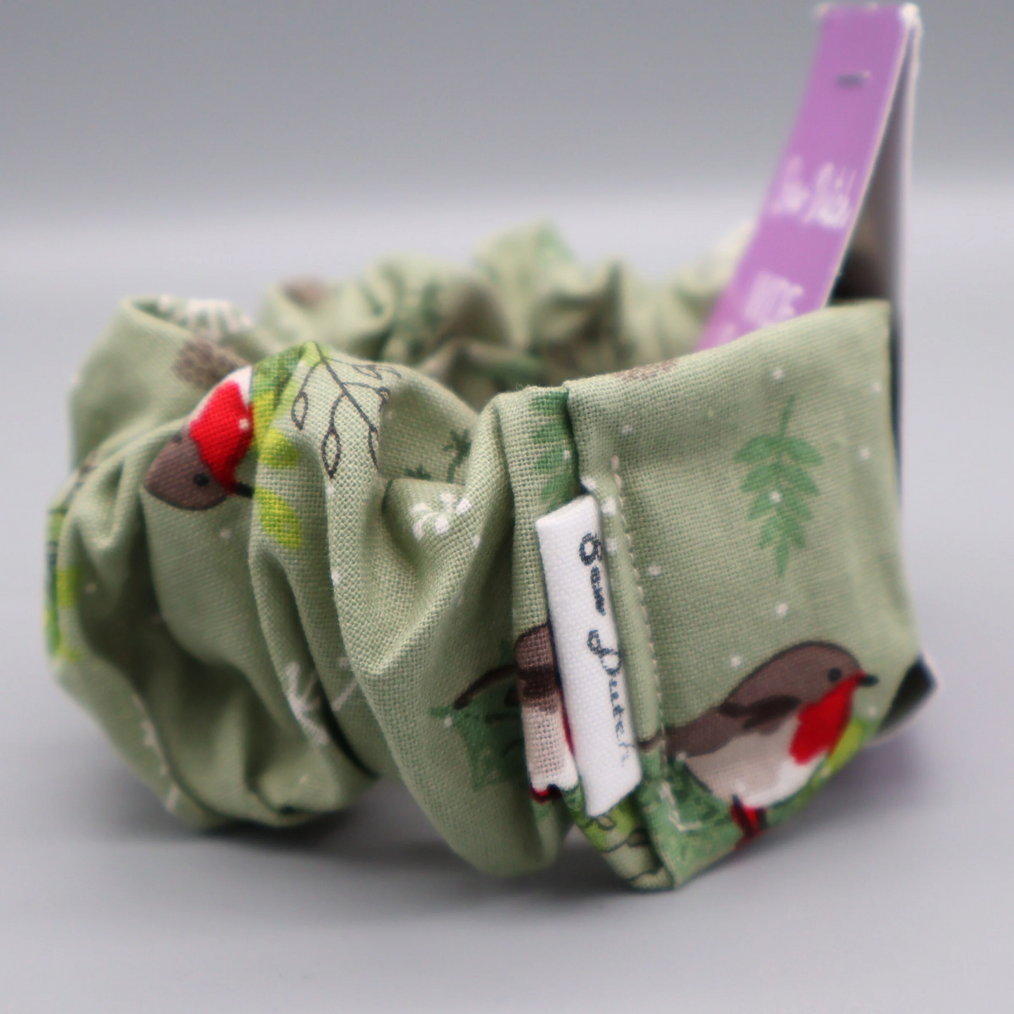 Wide elastic Festive Robins