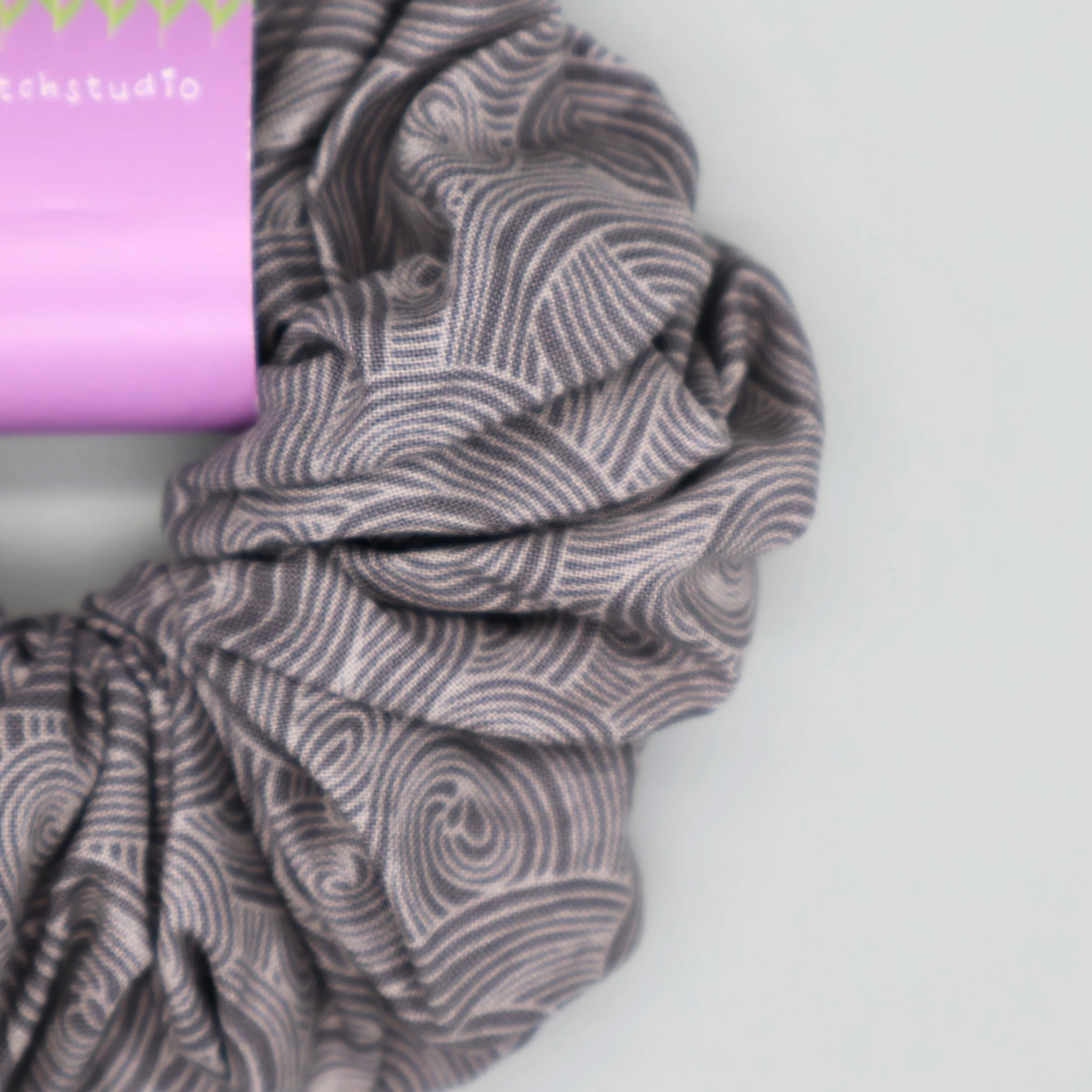 XL grey swirl scrunchie