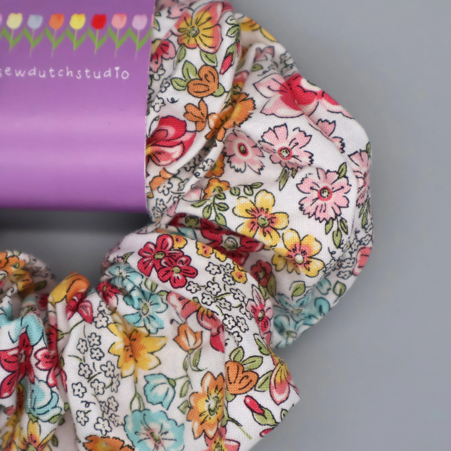 XL Summer ditsy scrunchie