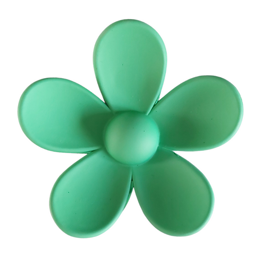 Green Daisy Hair Claw