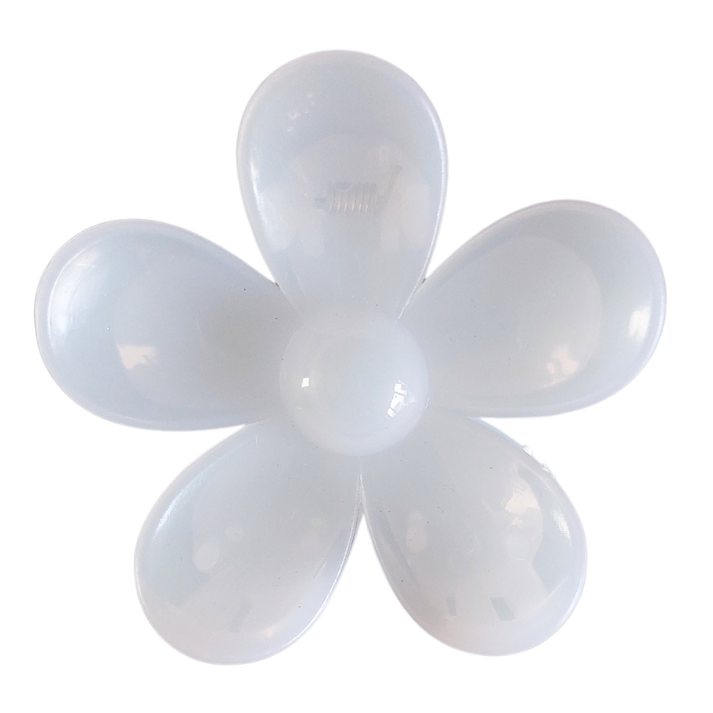 White Translucent Daisy Hair Claw