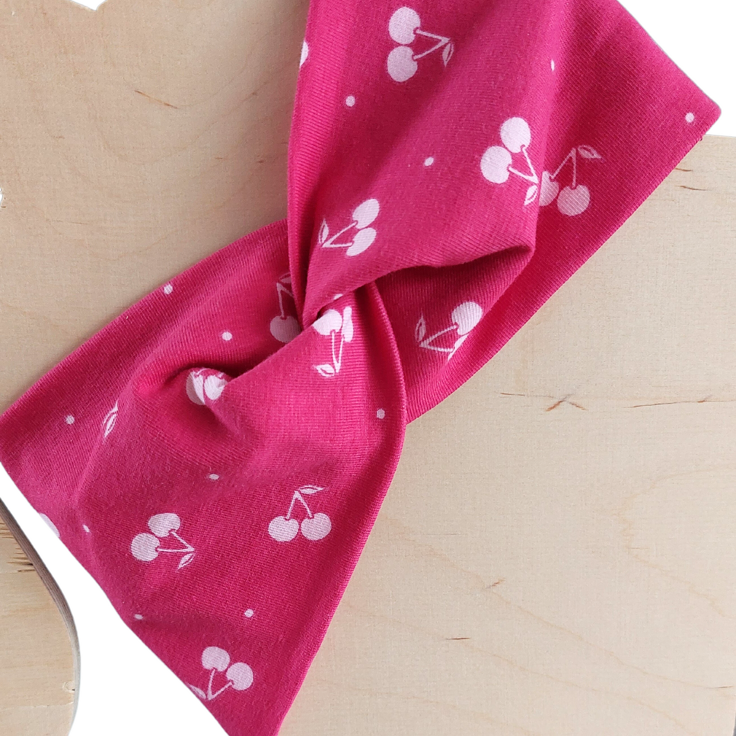 Twisted Headband Pink Cherry