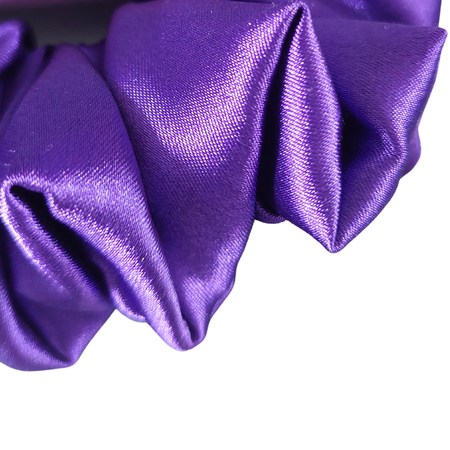 XL Satin Purple Scrunchie