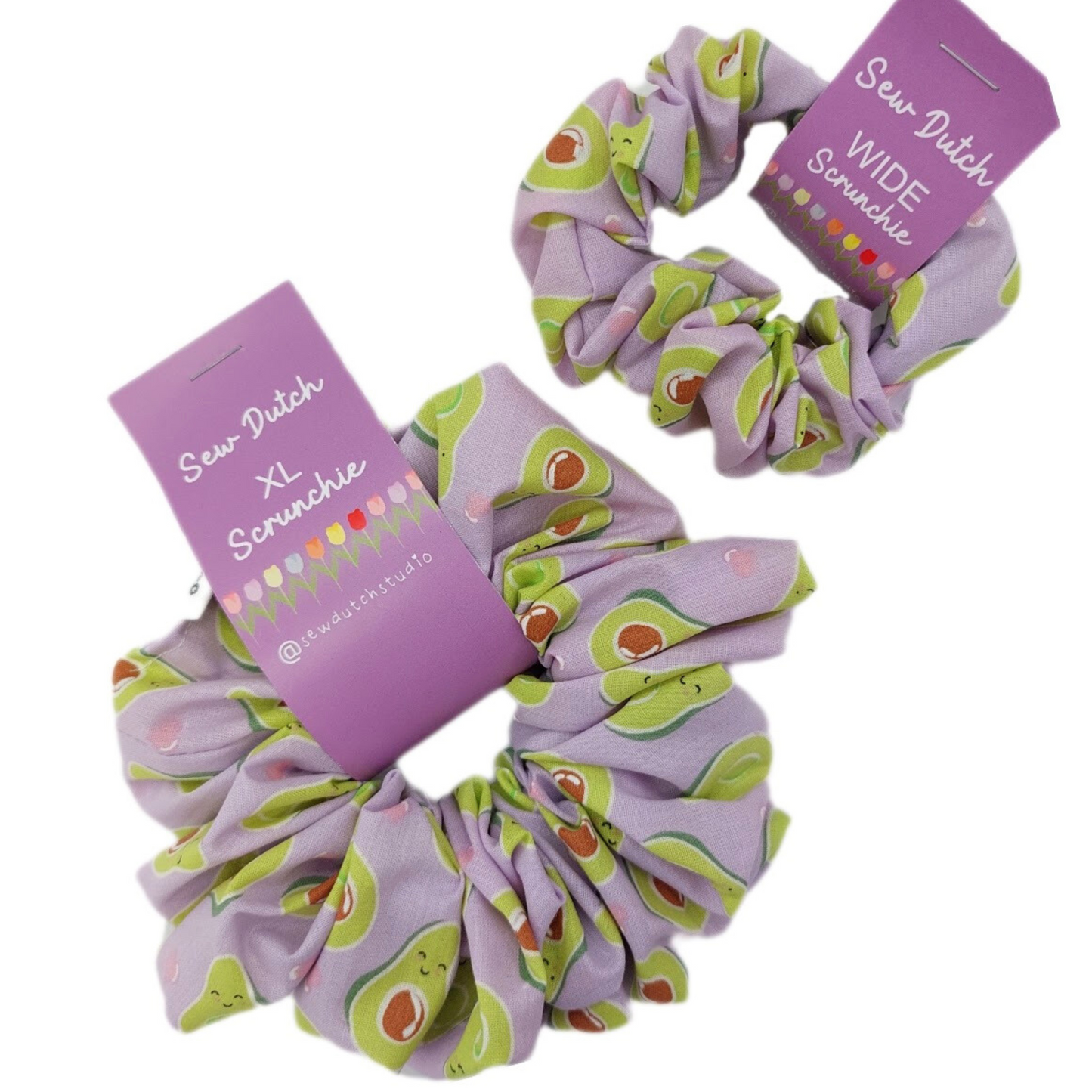 XL Avocado Lilac Scrunchie