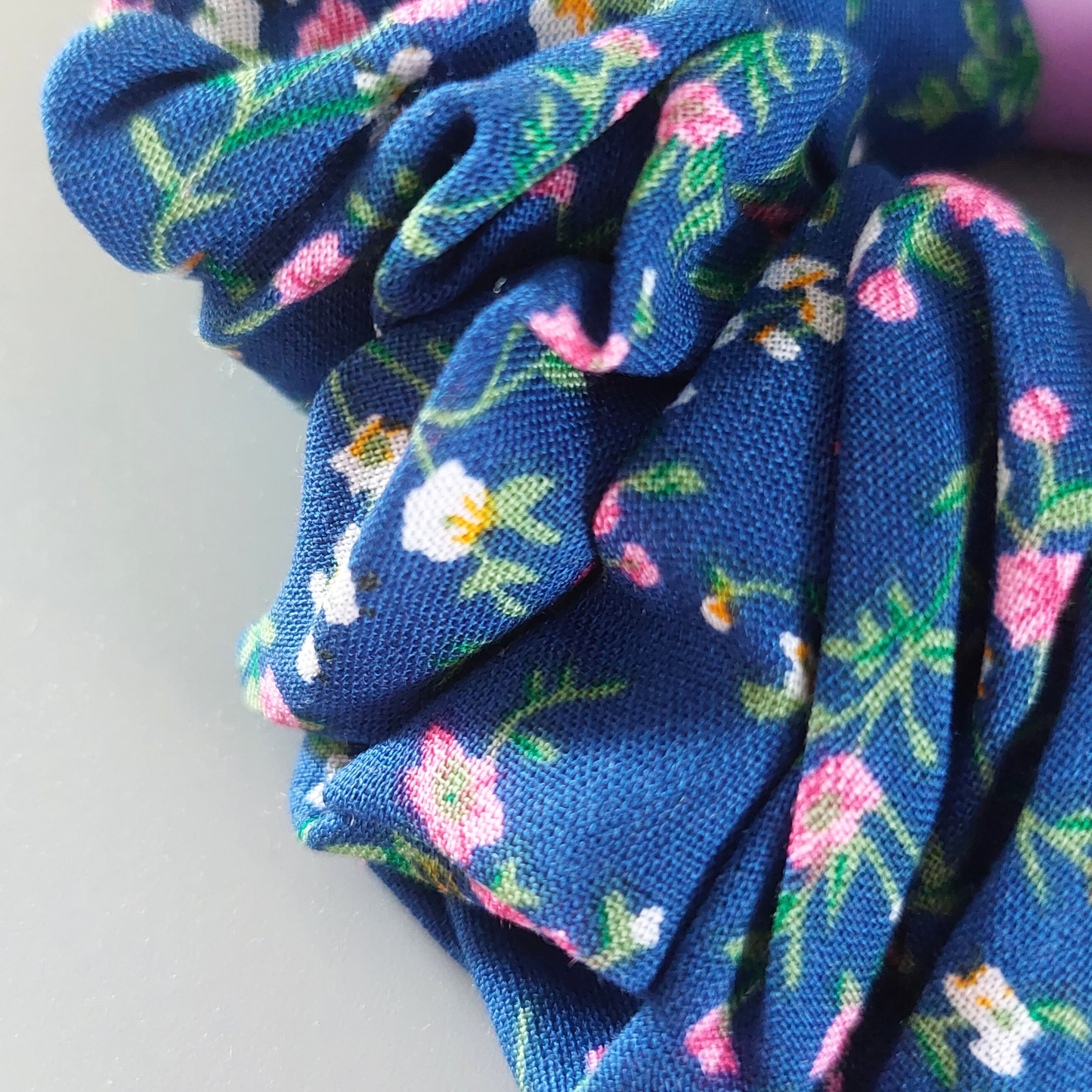 XL Ditsy Blue Scrunchie
