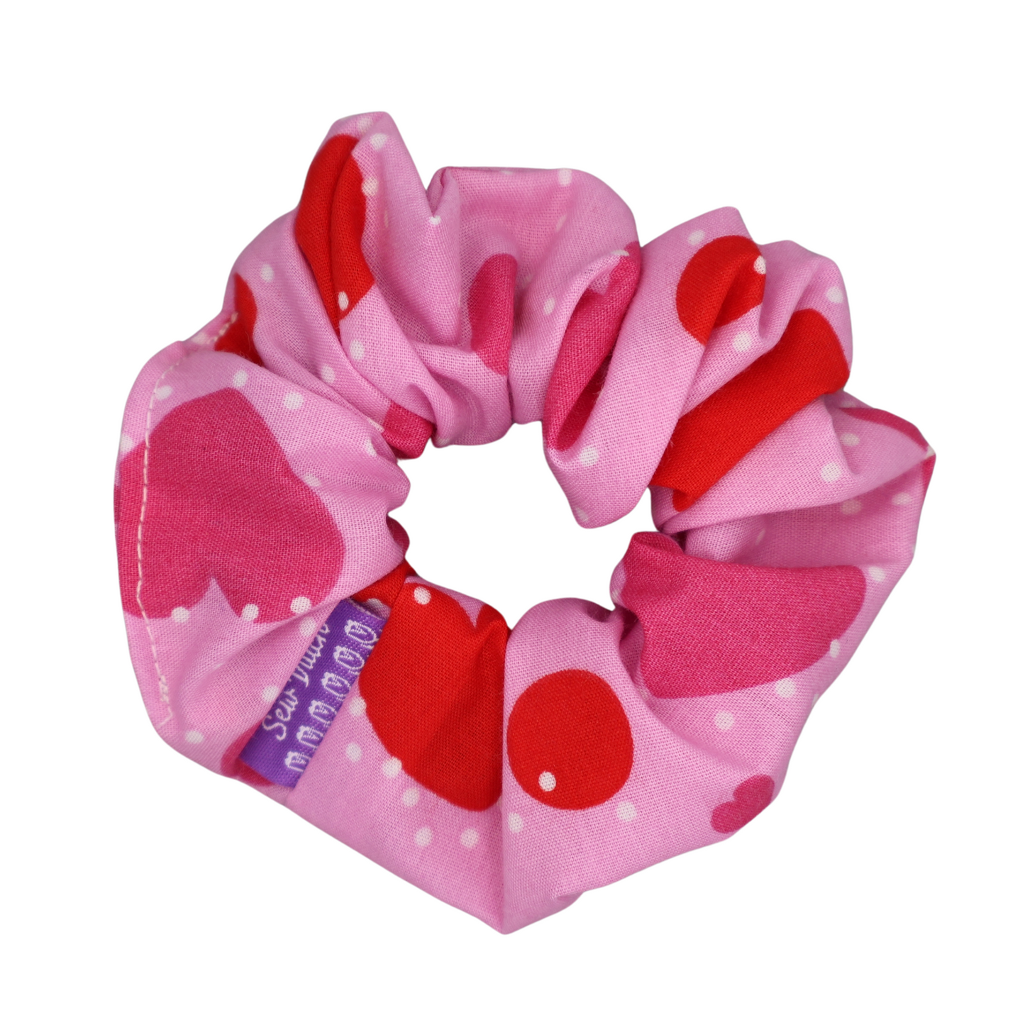 Mini Valentine Hearts scrunchie