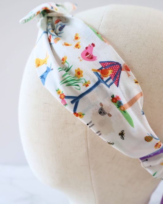 Retro Knotted Headband Spring