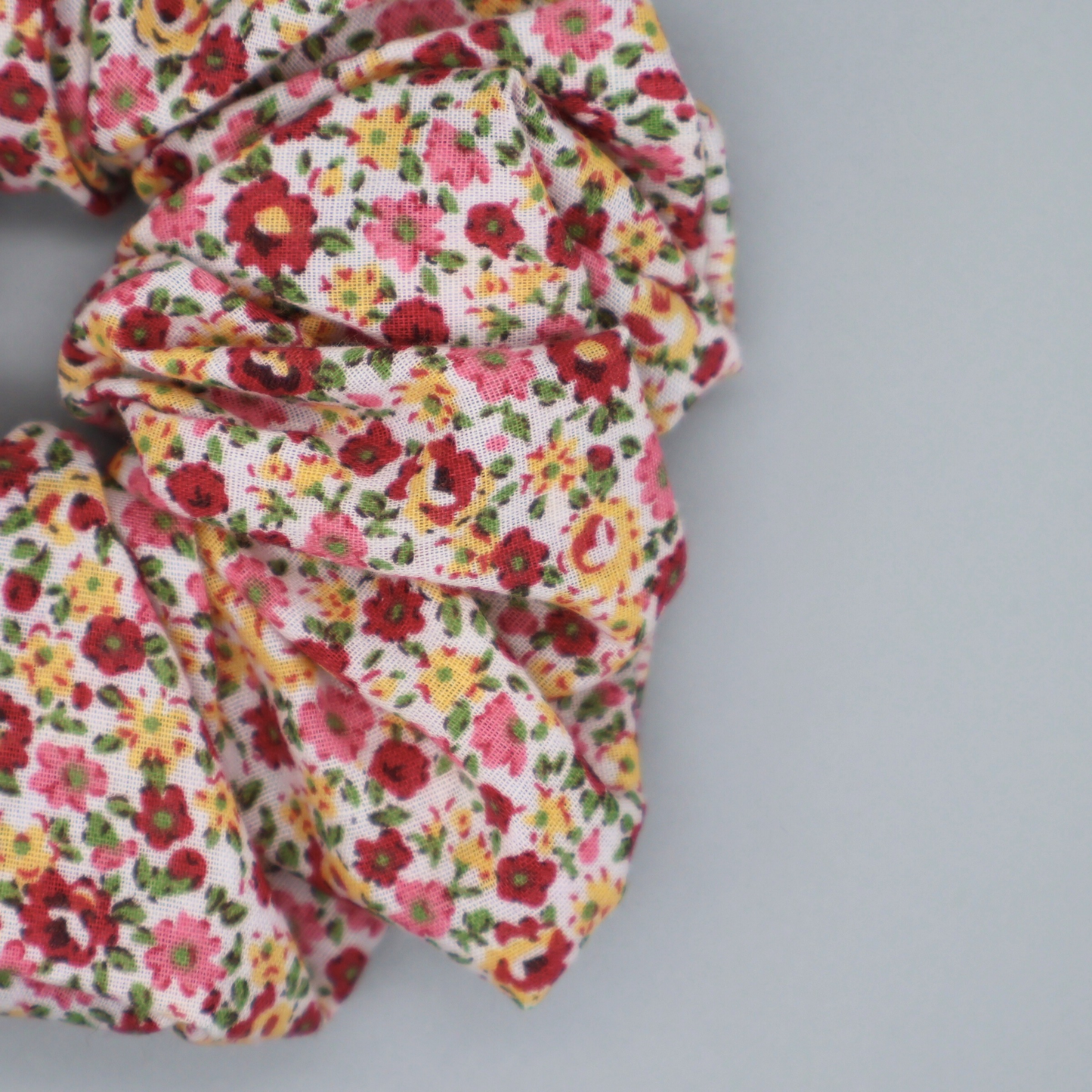 XL red ditsy scrunchie