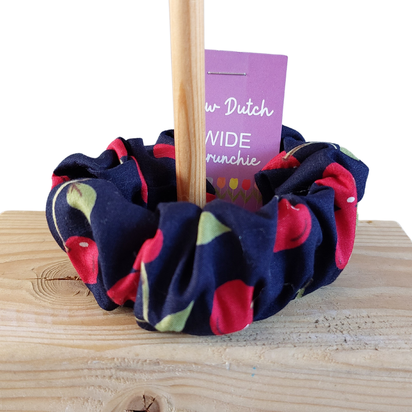 Wide elastic navy cherries