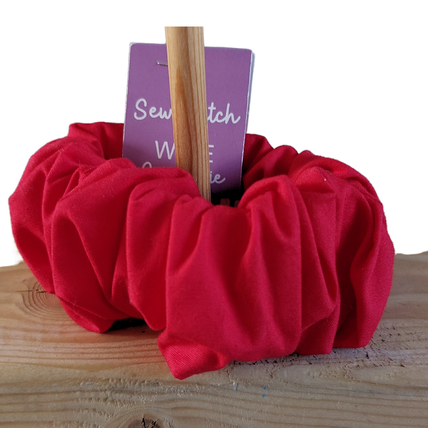 Wide elastic plain red
