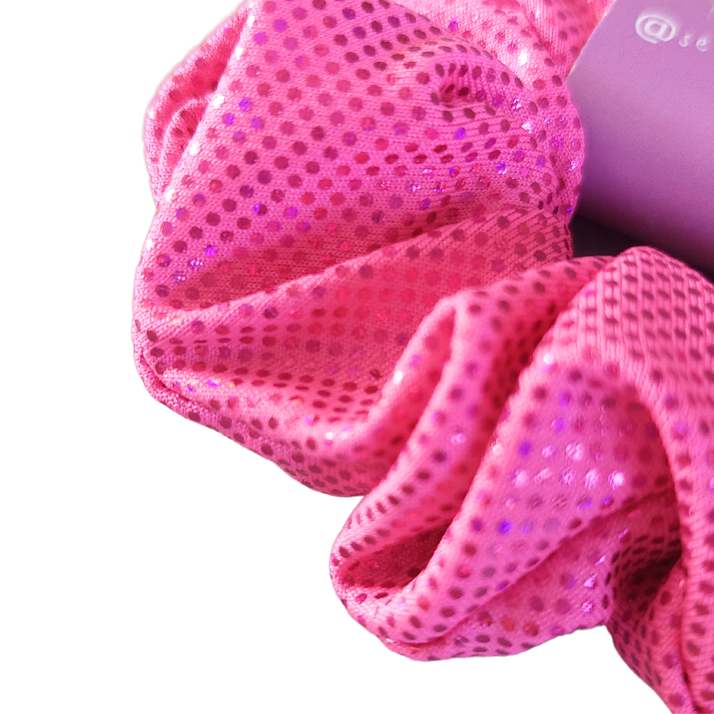 Mini scrunchie pink shimmer