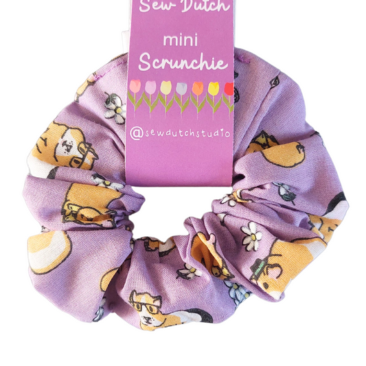 Mini scrunchie lilac guinea pig