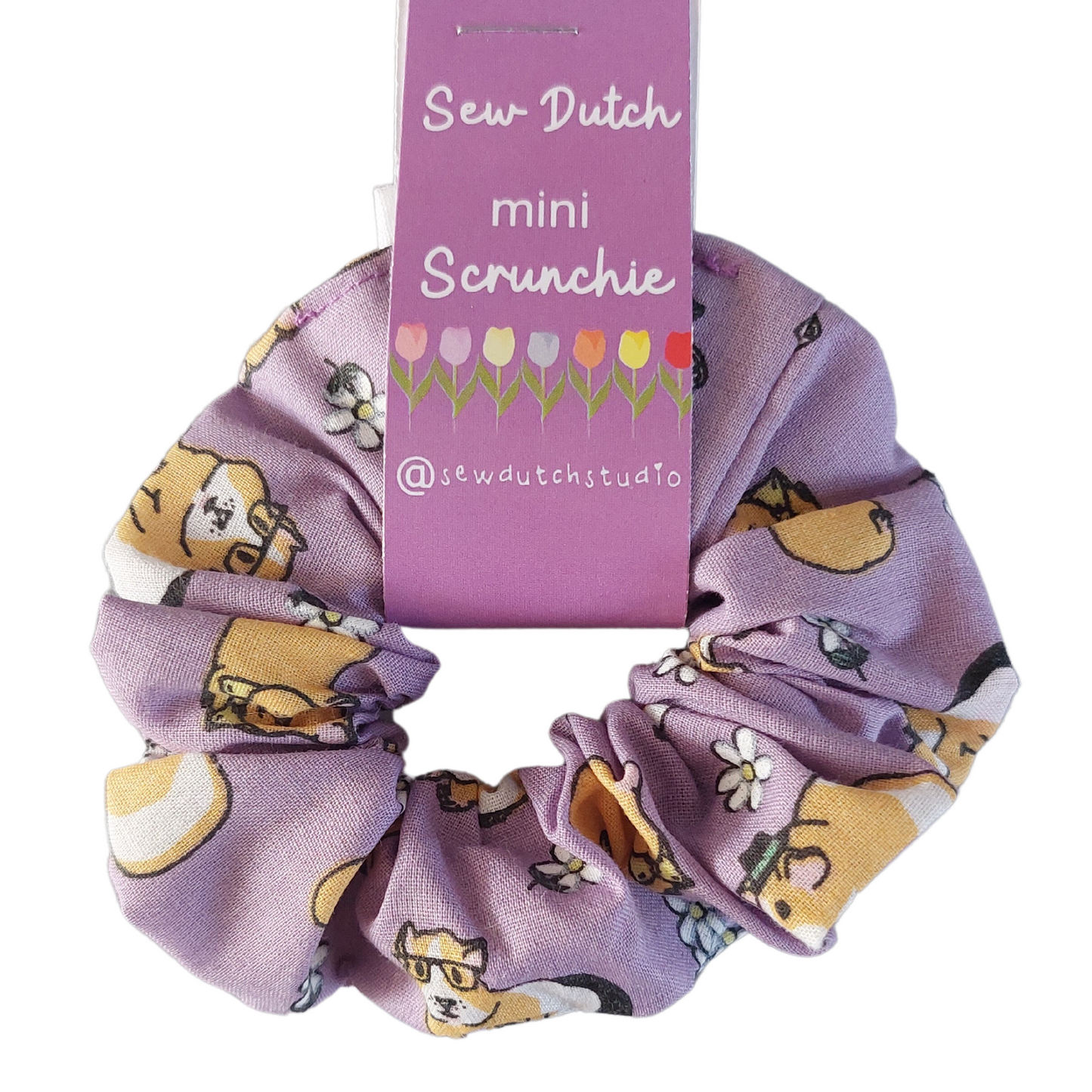Mini scrunchie lilac guinea pig