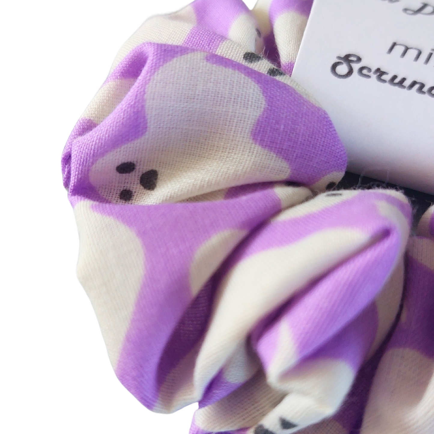 Mini scrunchie Halloween lilac ghosts