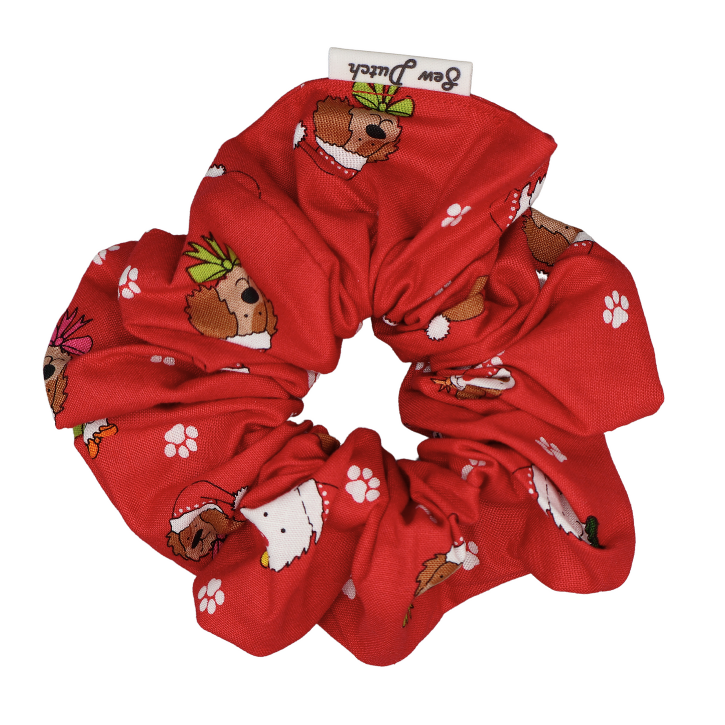 XL Xmas Dogs Scrunchie