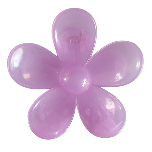 Lilac Translucent Daisy Hair Claw