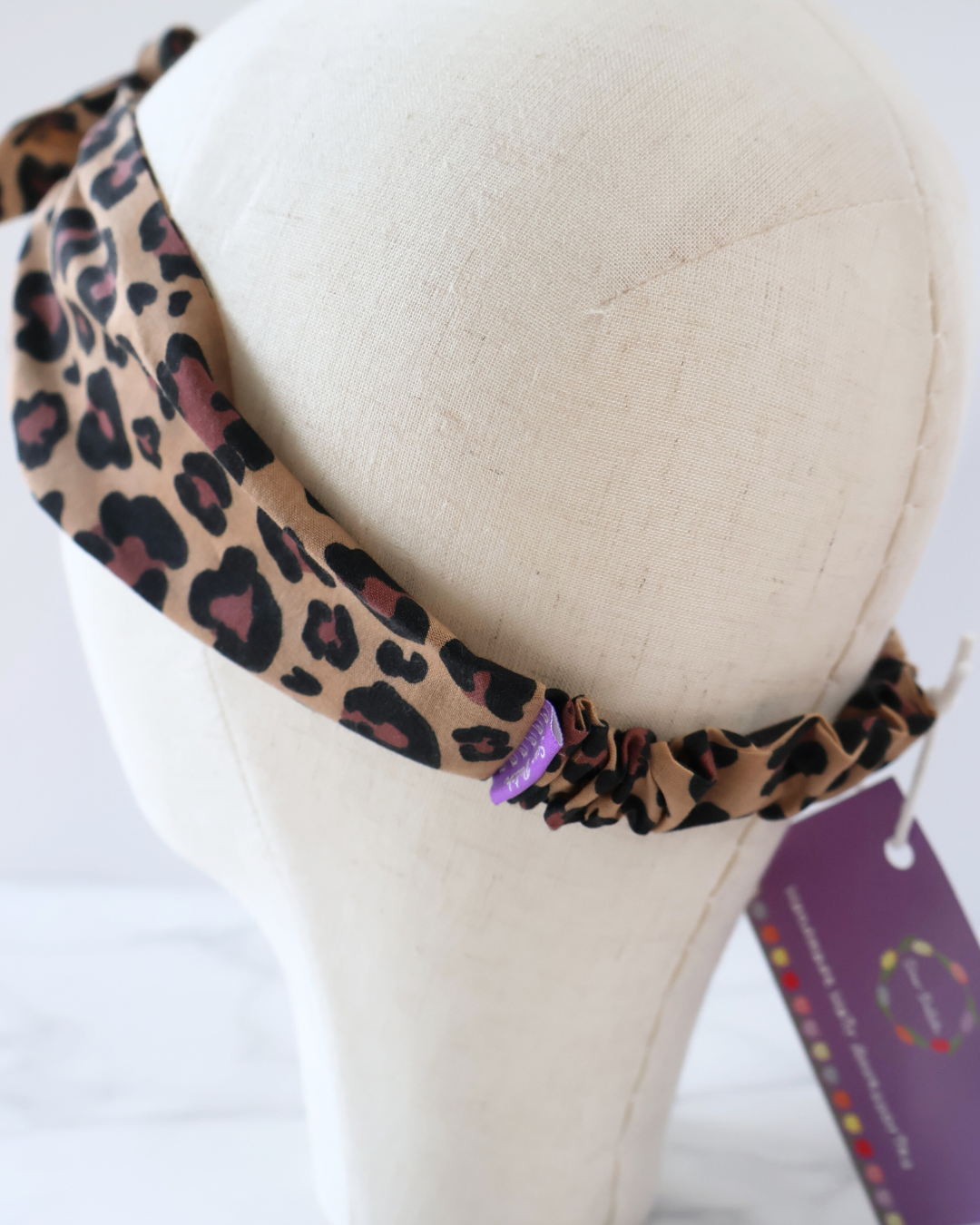 Retro Knotted Headband Leopard