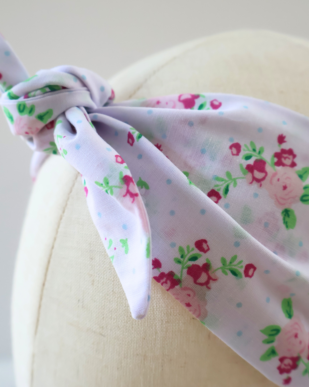 Retro Knotted Headband Rose