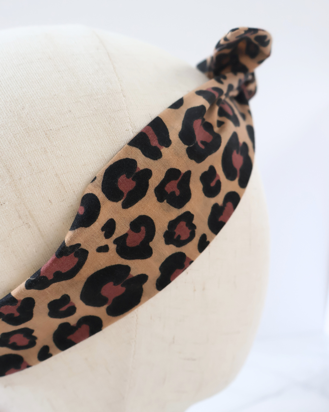 Retro Knotted Headband Leopard
