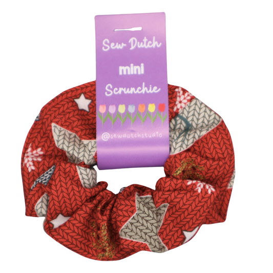 Mini red xmas faux knit